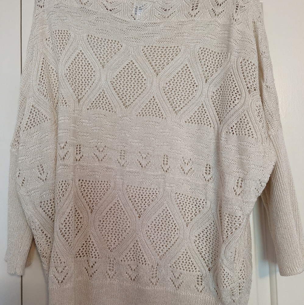 Cream dolman knit sweater